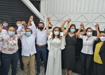 CIERRAN FILAS EN MORENA EN ACTO DE ENTREGA DE CONSTANCIA A MARA LEZAMA COMO GANADORA EN BENITO JUÁREZ