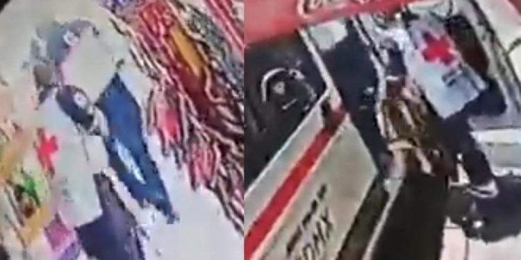 CAPTAN A PARAMÉDICOS DE LA CRUZ ROJA ROBANDO EN TIENDITA DE CDMX