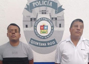 POLICÍA DE QUINTANA ROO ASEGURA A DOS SUJETOS POR PORTACIÓN ILEGAL DE ARMAS EN TULUM