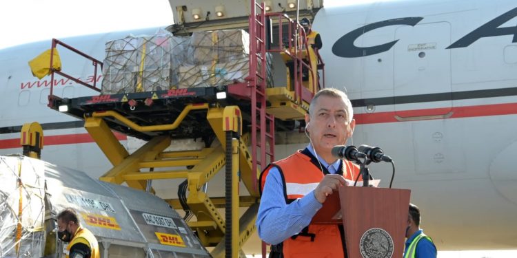 HOY MÉXICO RECIBIÓ 288 MIL 990 VACUNAS ENVASADAS CONTRA COVID-19 DE LA FARMACÉUTICA PFIZER-BIONTECH.