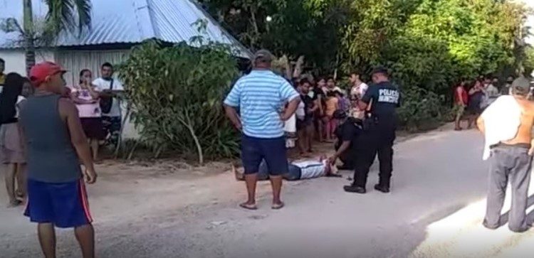 HOMBRE RECIBE HACHAZO DURANTE RIÑA EN TIHOSUCO
