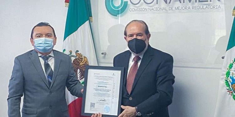 ENTREGAN CERTIFICADO DE MEJORA REGULATORIA A TRIBUNAL SUPERIOR DE JUSTICIA