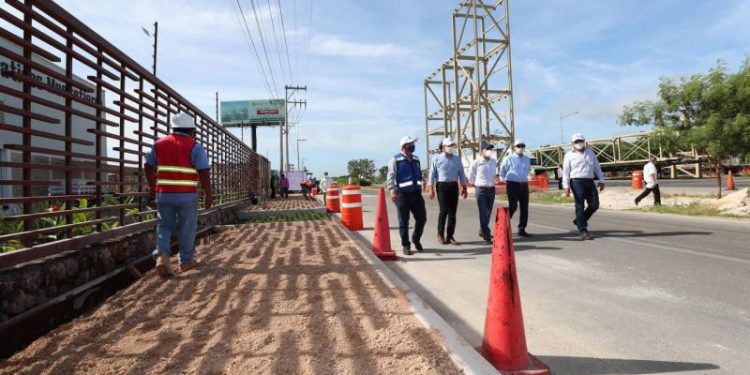 AVANZAN TRABAJOS EN EL PERIFÉRICO DE MÉRIDA