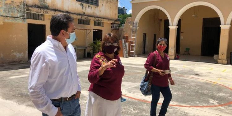 INICIAN TRABAJOS DE REMODELACIÓN EN CENTENARIA ESCUELA MERIDANA