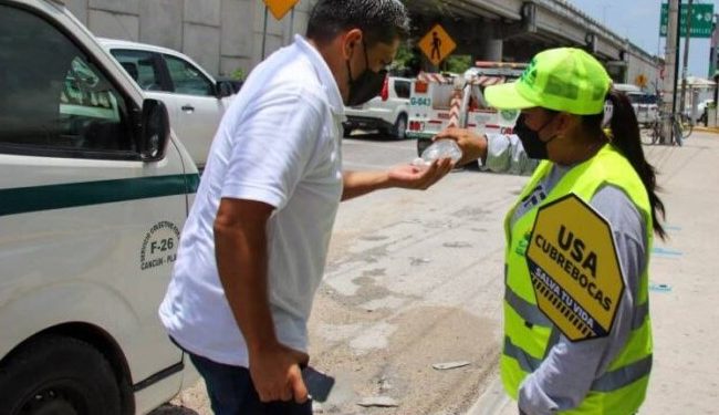 REFUERZAN ACCIONES PREVENTIVAS CONTRA LA PANDEMIA EN PUERTO MORELOS