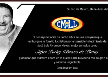 LA LUCHA LIBRE SE VISTE DE NEGRO POR EL DECESO DE SUPER PORKY