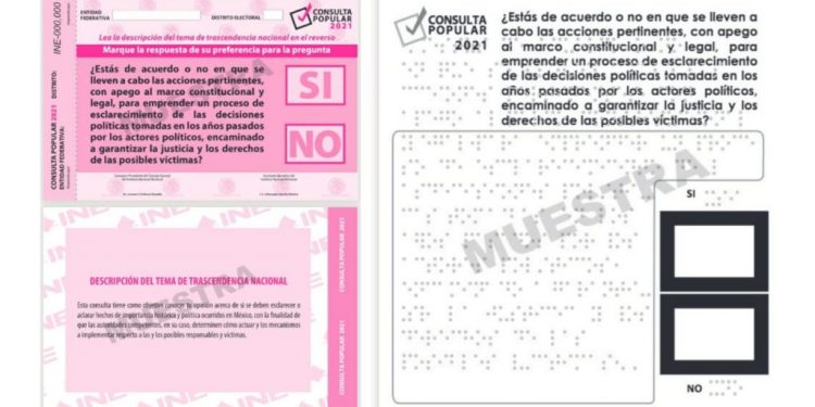 EL INE TERMINA DE IMPRIMIR LAS PAPELETAS PARA LA CONSULTA SOBRE EXPRESIDENTES