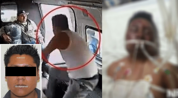 INTENTA ROBAR COMBI EN EDOMEX, PERO TERMINA GOLPEADO Y SEMIDESNUDO