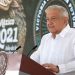 AMLO MUESTRA HALLAZGO DE PIEZA ARQUEOLÓGICA EN TABASCO