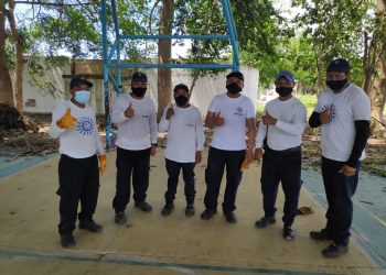 BAHIA PRINCIPE RIVIERA MAYA RESORT ACTIVÓ UNA BRIGADA DE LIMPIEZA EN LA ESCUELA PRIMARIA MATILDE MONTOYA EN LA CIUDAD DE CHEMUYIL TRAS EL PASO DEL HURACÁN “GRACE”