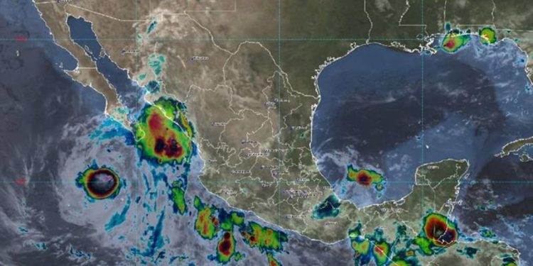 NACE LA TORMENTA TROPICAL »MARTY» DE REMANENTES DEL HURACÁN »GRACE»