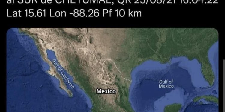 SISMO EN HONDURAS Y ALCANZA A QUINTANA ROO