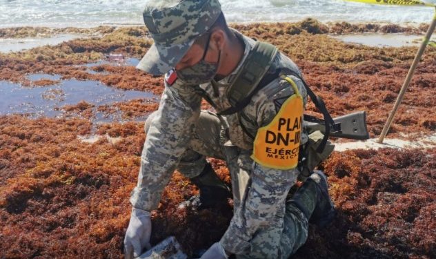 HALLAN 57 PAQUETES CON DROGA EN PLAYA DE COZUMEL