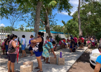 RECLAMAN EN FELIPE CARRILLO PUERTO POR LENTITUD EN LA ENTREGA DE DESPENSAS