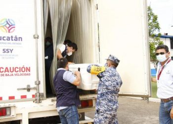 LLEGAN 134 MIL VACUNAS CONTRA EL CORONAVIRUS A YUCATÁN