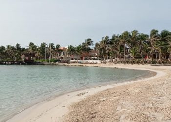 MANTIENEN CUADRILLAS DE ZOFEMAT TRABAJOS DE LIMPIEZA EN PLAYAS DE ISLA MUJERES