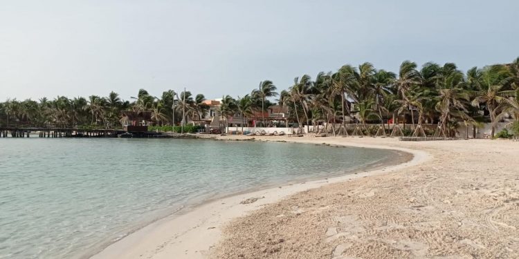MANTIENEN CUADRILLAS DE ZOFEMAT TRABAJOS DE LIMPIEZA EN PLAYAS DE ISLA MUJERES