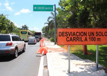HASTA AHORA SE REGISTRA UN 30 % DE AVANCE OBRAS DE REPAVIMENTACIÓN DEL BULEVAR KUKULCÁN