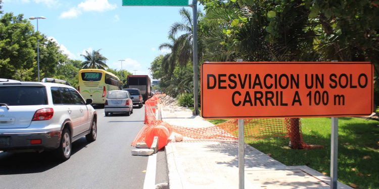 HASTA AHORA SE REGISTRA UN 30 % DE AVANCE OBRAS DE REPAVIMENTACIÓN DEL BULEVAR KUKULCÁN