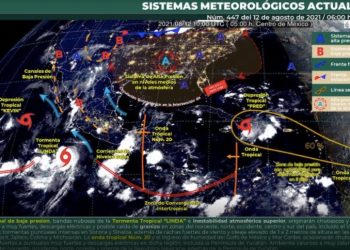 SE DEGRADA ‘FRED’ A TORMENTA TROPICAL Y ANTICIPAN JUEVES DE CALOR