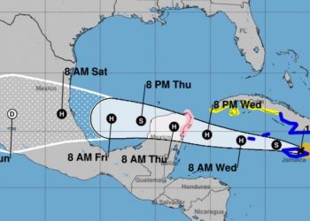 SE EMITE ALERTA VERDE SOBRE LA AÚN TORMENTA TROPICAL GRACE PARA TODO EL ESTADO DE QUINTANA ROO