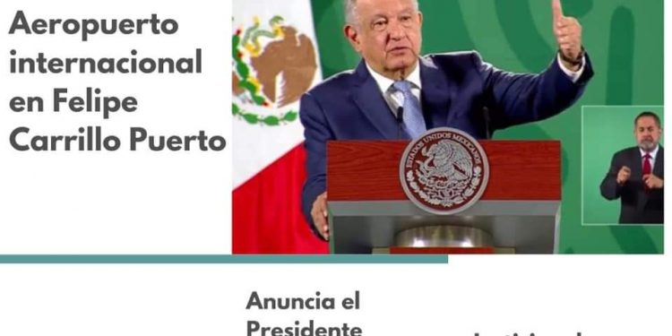 CONGRATULA A MARY HERNÁNDEZ ANUNCIO DE AEROPUERTO PARA FELIPE CARRILLO PUERTO