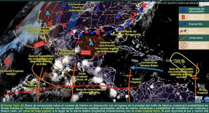 PREVÉN LLUVIAS AISLADAS PARA QUINTANA ROO