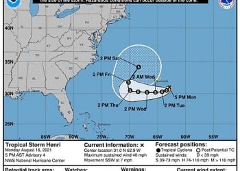 SE FORMA LA TORMENTA TROPICAL «HENRY» EN EL OCÉANO ATLÁNTICO