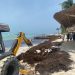 TRABAJA GOBIERNO DE ISLA MUJERES EN EL RETIRO DE SARGAZO EN PLAYA NORTE