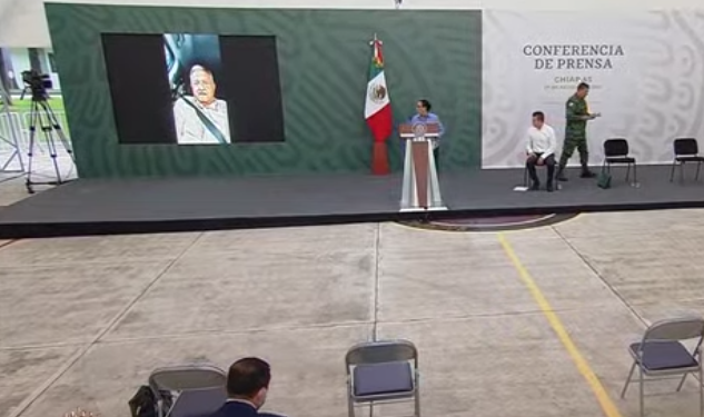 INICIAN LA «MAÑANERA» SIN AMLO; LA CNTE BLOQUEA SU CAMIONETA