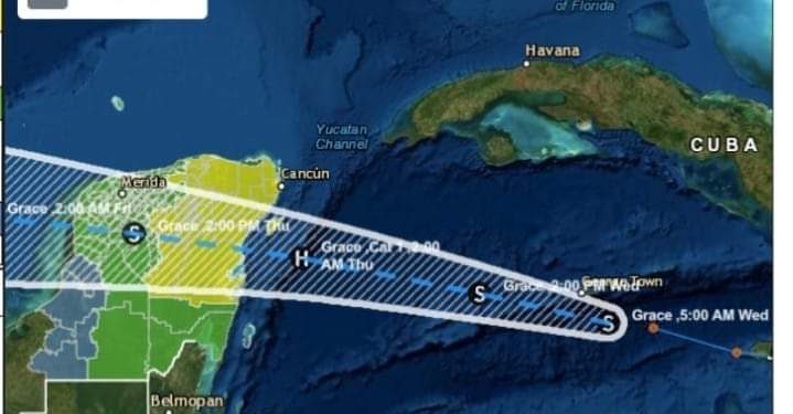 EL CENTRO Y NORTE DE QUINTANA ROO CAMBIA A ALERTA AMARILLA MIENTRAS QUE EL SUR SE MANTIENE EN ALERTA VERDE
