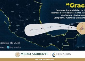 SE ALEJA GRACE Y CANCÚN BAJA DE ALERTA ROJA A LA NARANJA