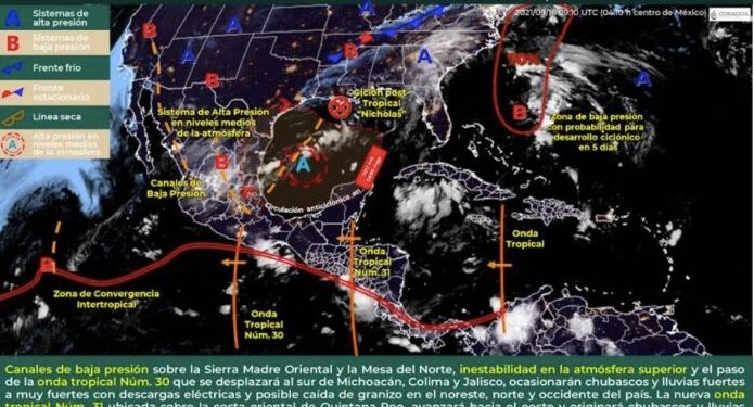 DESPEJADO Y ALGUNOS CHUBASCOS AISLADOS EN QUINTANA ROO