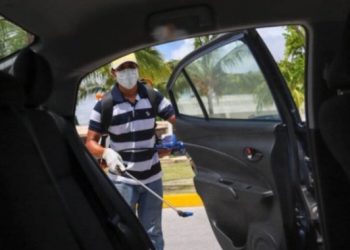 REALIZAN NUEVA JORNADA DE SANITIZACIÓN VEHICULAR EN PUERTO MORELOS