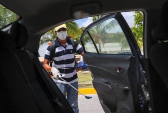 REALIZAN NUEVA JORNADA DE SANITIZACIÓN VEHICULAR EN PUERTO MORELOS