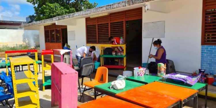 AVANZA LA REHABILITACIÓN DE ESCUELAS PARA EL RETORNO GRADUAL A CLASES PRESENCIALES