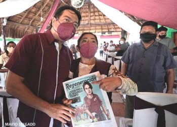 ENCABEZA EN CANCÚN MARIO DELGADO INSTALACIÓN DE COMITÉS EN DEFENSA DE AMLO