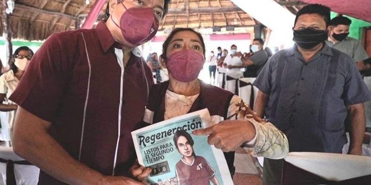 ENCABEZA EN CANCÚN MARIO DELGADO INSTALACIÓN DE COMITÉS EN DEFENSA DE AMLO