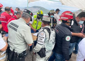 GUARDIA NACIONAL PARTICIPA EN MESA DE COORDINACIÓN EN APOYO A VÍCTIMAS DEL DERRUMBE EN CERRO DEL CHIQUIHUITE
