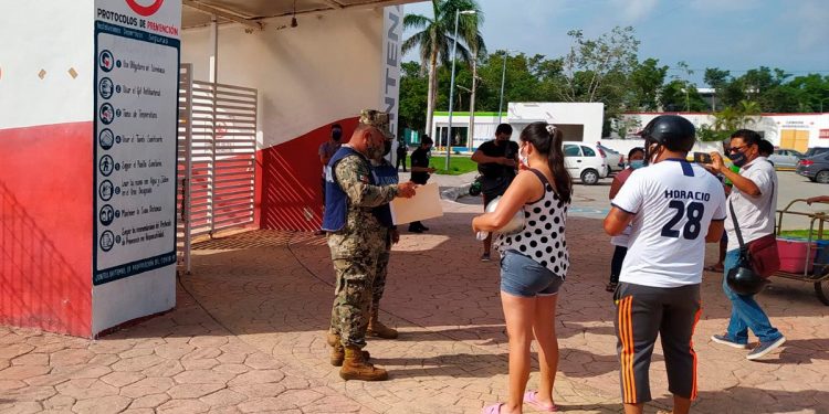DESCIENDE AFLUENCIA EN JORNADA DE VACUNACIÓN EN COZUMEL