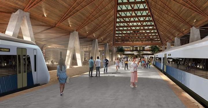 PROMOCIONAN EN REDES IMÁGENES SOBRE CÓMO QUEDARÁ LA ESTACIÓN DEL TREN MAYA EN PALENQUE