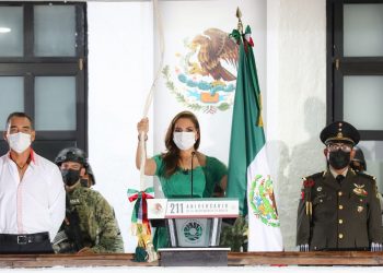 ENCABEZA MARA GRITO DE INDEPENDENCIA EN BENITO JUÁREZ