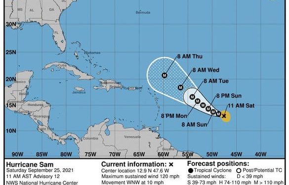 SE FORMA EL SÉPTIMO DEL OCÉANO ATLÁNTICO “SAM”