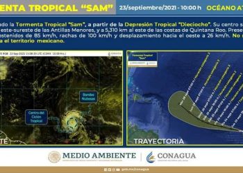 SE FORMA LA TORMENTA TROPICAL “SAM” EN EL OCÉANO ATLÁNTICO