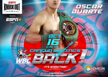 ENTRENA ÓSCAR DUARTE CON EL TETRACAMPEÓN MUNDIAL ÉRIK MORALES RUMBO A SU PELEA EN LA “OASIS ARENA CANCÚN”