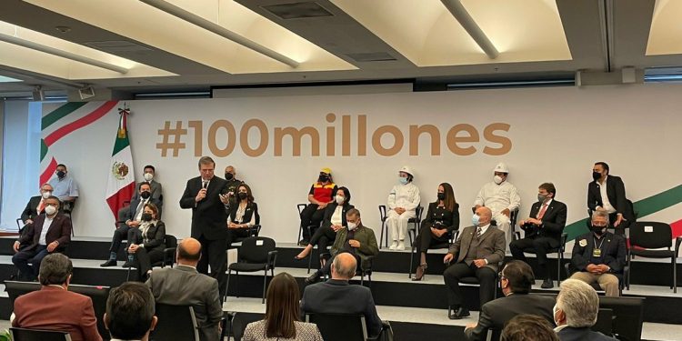 MÉXICO SUPERA LAS 100 MILLONES DE DOSIS DE VACUNAS RECIBIDAS