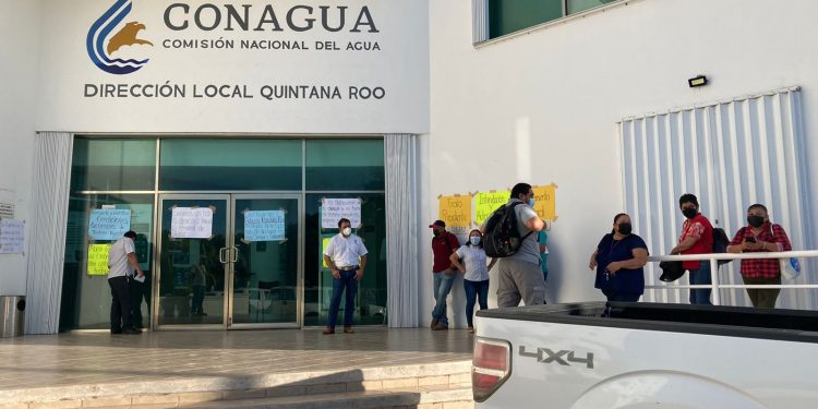MANIFESTACIÓN DE TRABAJADORES DE CONAGUA