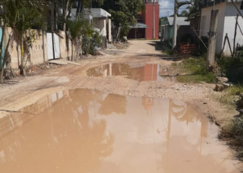 DENUNCIAN EXCESO DE VELOCIDAD DE VOLQUETES QUE TRABAJAN EN LAS OBRAS DEL TREN MAYA EN EL IDEAL
