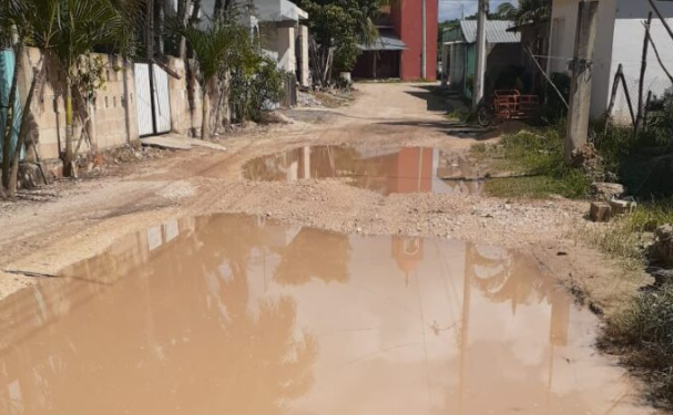 DENUNCIAN EXCESO DE VELOCIDAD DE VOLQUETES QUE TRABAJAN EN LAS OBRAS DEL TREN MAYA EN EL IDEAL