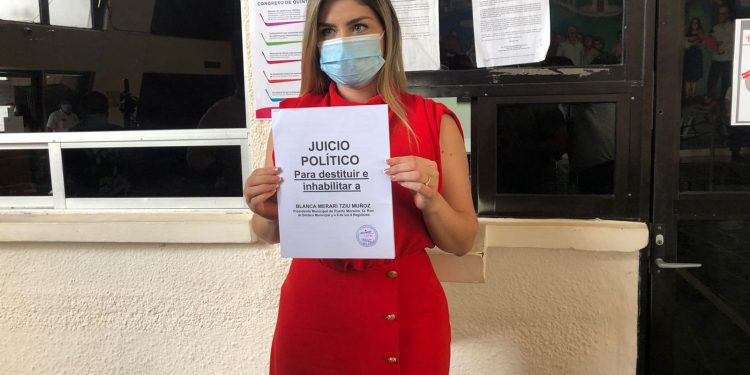 SOLICITAN JUICIO POLÍTICO CONTRA ALCALDESA DE PUERTO MORELOS